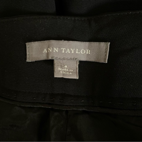 Ann Taylor Career Black Straight Classic Leg Trousers - Picture 11 of 11